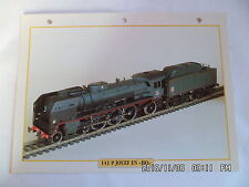 CARTE FICHE TRAIN 141 P JOUEF EN "HO"