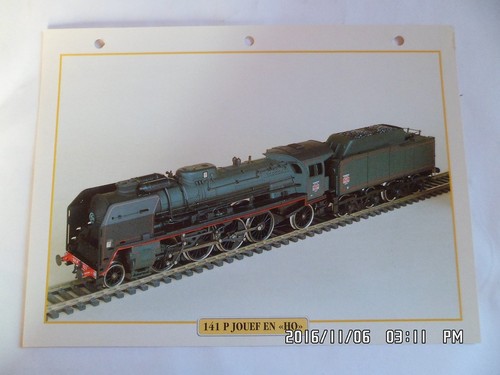 Carte fiche train - carte,