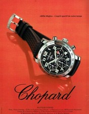 publicité Advertising 0821 2003  montre Chopard   Mille Miglia