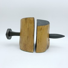 Paire de serre livre en bois