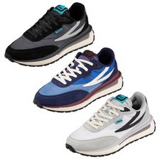Fila Baskets Hommes - Reggio Bas, Course, Baskets, Low-Cut, Cuir Véritable / Te