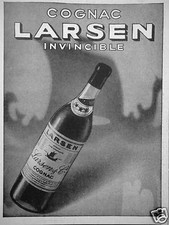 PUBLICITÉ DE PRESSE 1941 COGNAC LARSEN INVINCIBLE - ADVERTISING