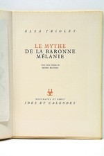 Elsa Triolet Le Mythe de la