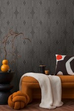Papier peint avec motif rétro - motif,