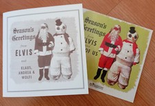 ELVIS PRESLEY Season's Greetings from Elvis CARTE DE VOEUX + CD Pochette Carton