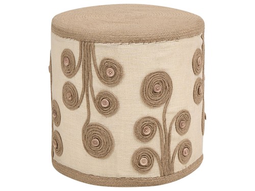 Pouf rond repose pieds - pouf, repose-pieds