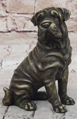 Sculpture chien shar pei - chien,
