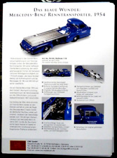 1/18 : CMC PROSPECTUS  DE VENTE RECTO / VERSO MERCEDES RENNTRANSPORTER 1954