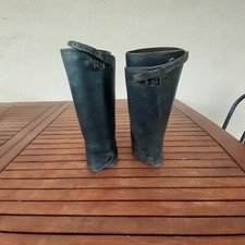 PAIRE de GUÊTRES 14/18, en CUIR, OFFICIER FRANCAIS de CAVALERIE .