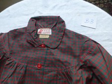 B3/ ANCIENNE BLOUSE ECOLIER  TABLIER ENFANT fille ECOLE ANNEES 50 60 nylon 10 a