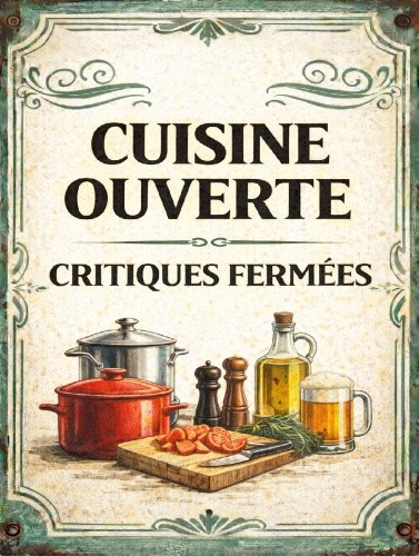 Plaque cuisine ouverte - , rétro