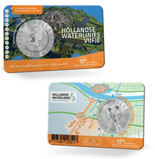 Coincard 5€ Euros Pays-Bas 2025 Holland Waterlinies UNC