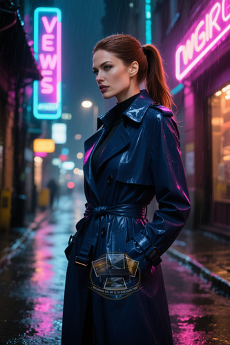 Sexy woman sleek cyberpunk - sexy,