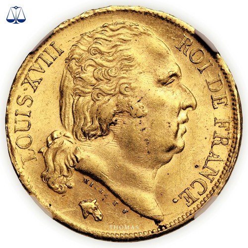 Louis xviii francs or - -,