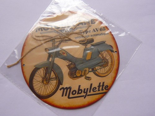 Plaque decorative mobylette - plaque,
