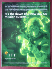 10/2011 PUB ITT NIGHT VISION GOGGLES GEN 3 PINNACLE VISION NOCTURNE ORIGINAL AD