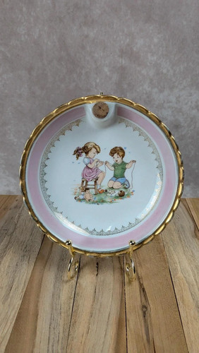 Assiette bouillie vintage - à,