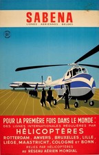 Affiche poster sabena - affiche,