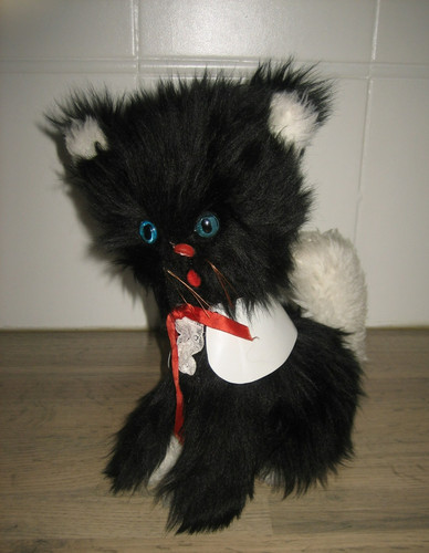 Ancienne peluche chat vintage - peluche,