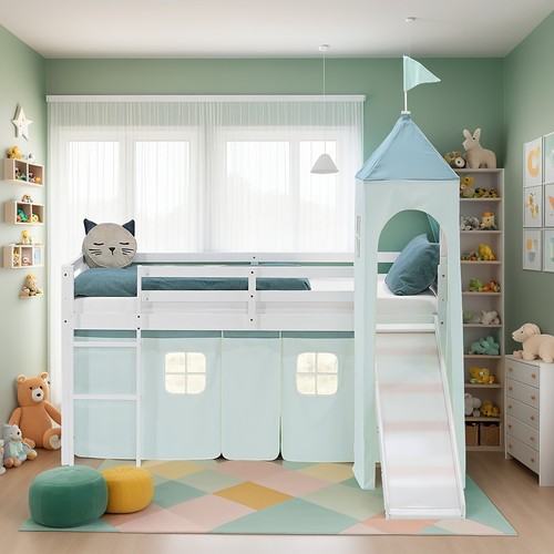 Lit mezzanine 90x200 enfant - lit,