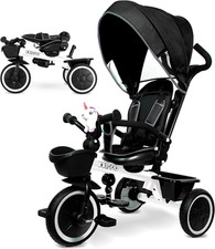 7-In-1 Tricycle Stroller for Toddlers 18 Months to 5 Years, Adjustable Push Hand