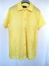 Chemisier long  jaune manches courtes NEUF Taille unique marque LuLu Fl'h Paris