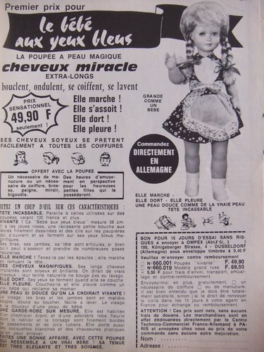 Publicité 1970 jouet - jouet, le
