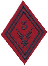 3eme Regt d'HELICOPTERES de COMBAT - RHC ALAT- Losange de bras époque 1977-1990