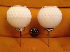 superbe  double Applique murale dorée vintage des Années 50 60 70's (2 dispos) 1