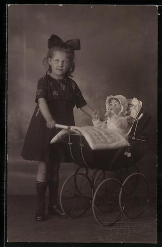 Carte postale photo - , avec
