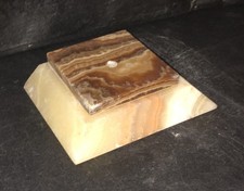 Ancien socle plat en marbre pour statue, autre   105x90x30mm