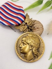 Medaille Décoration PTT Bronze Postes Et Télécommunications Devoir Dévouement 