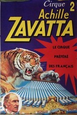 AFFICHE CIRQUE ACHILLE ZAVATTA