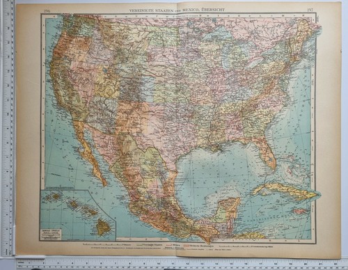 1922 ancien carte - 1922, États-unis