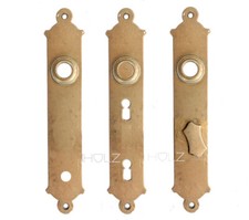 Poignée De Porte Antique Époque Fondatrice Ancienne Avec Verrou En Laiton