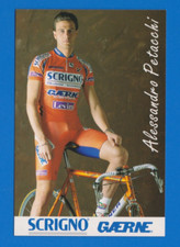 CYCLISME carte cycliste ALESSANDRO PETACCHI équipe SCRIGNO GAERNE 1998