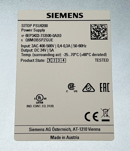 New siemens 6ep3433 7sb00 - new, 6ep3433-7sb00-0ax0