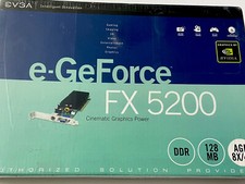 EVGA nvidia e-GeForce FX 5200 Graphics Card 128MG (Sealed)