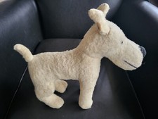 Tintin Kuifje Tim très rare peluche Milou 1956 superbe état éditions Dargaud