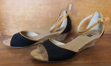 sandales talon 5cm noires liège Taille 40