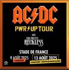 4 places ACDC pelouse Fosse Or