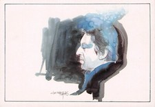 Carte postale postcard 10x15cm chanteur star SERGE GAINSBOURG dessin José CORREA