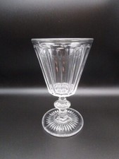 Grand verre de table ancien en cristal:15.6cm