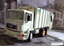 MAN SCHÖRLING 4R SILENT : CAMION POUBELLE, BENNE À ORDURE - 1/50  CONRAD 1989 ?