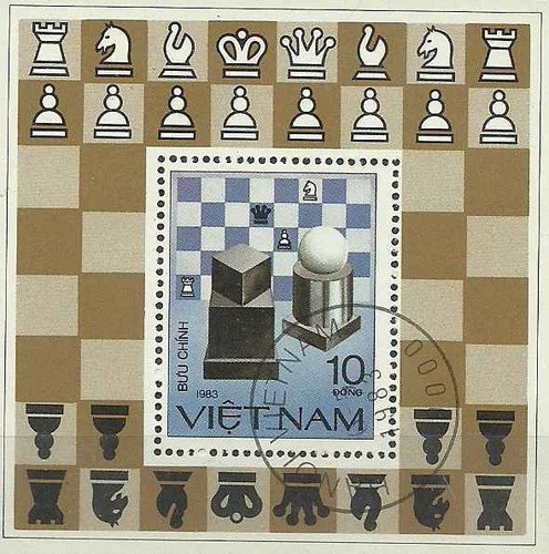 Timbre echecs viet nam bf6 - timbre,