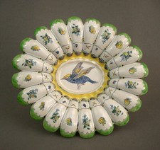 RARE PLAT GODRONNÉ du XVIIeme