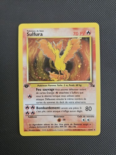 Carte pokemon sulfura - carte,