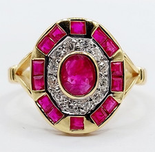 Bague vintage style art deco