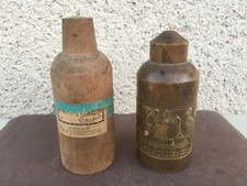 2 anciennes boîtes / Etuis en bois / Elixirs / Flacons / Déco / Pharmacie