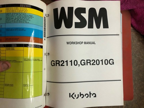 Wsm kubota workshop manual - workshop,